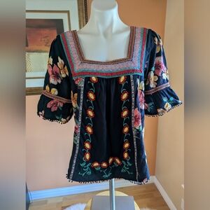 Anthropologie Multicolor Blouse Size M / Square neckline